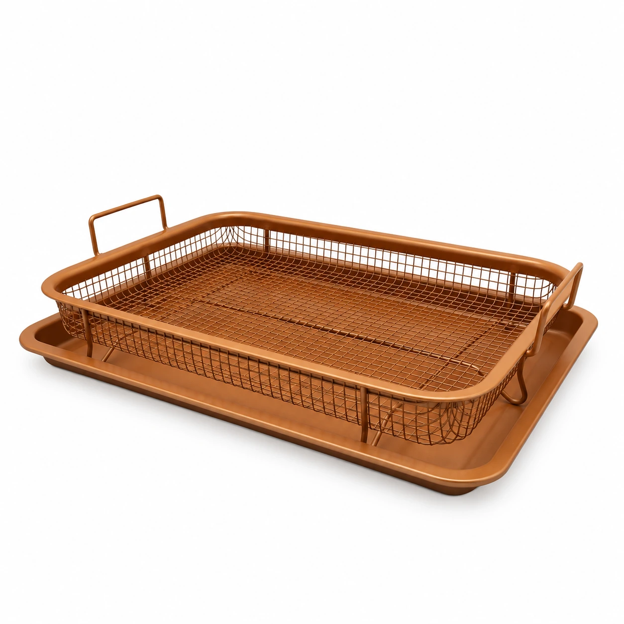 Rectangular Baking Tray with Mesh Basket