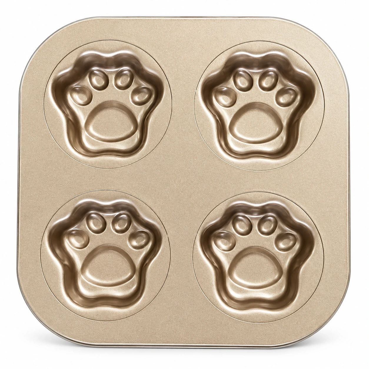 Four-Well Paw-Shaped Cake Pan
