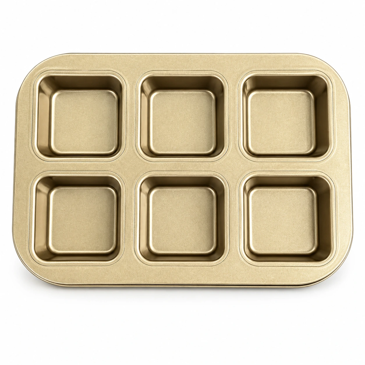 Six-Well Square Cake Baking Pan