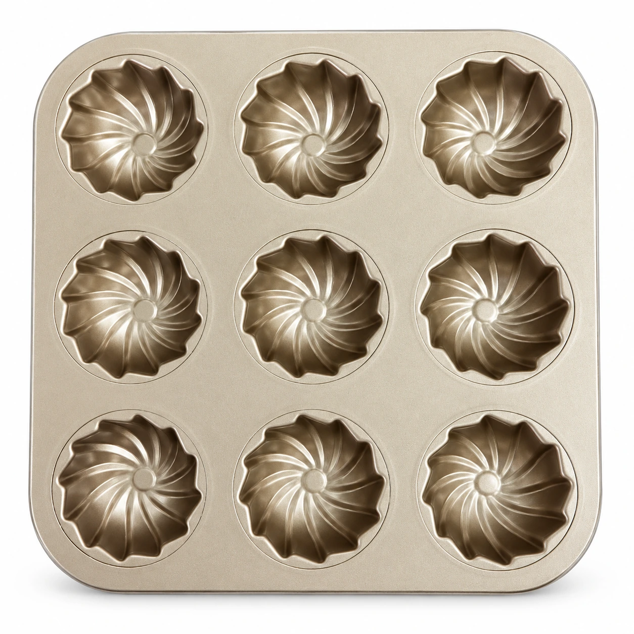 Nine-Well Swirl Cake Baking Pan