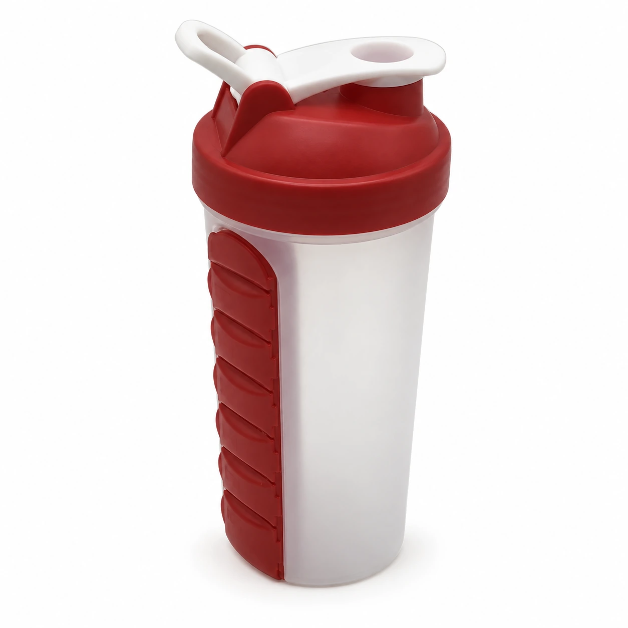 600ml Shaker Bottle with Ribbed Grip