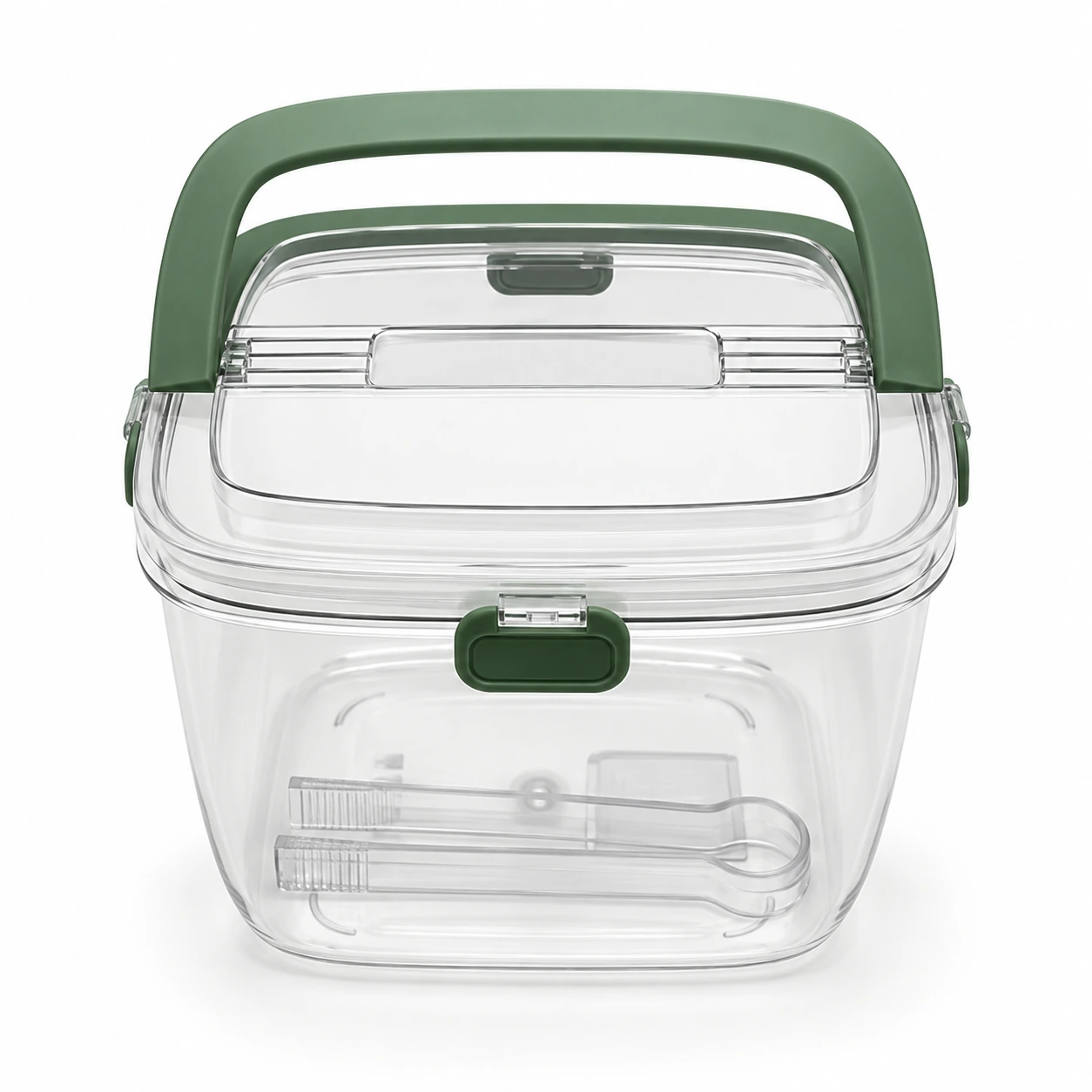 Clear Ice Bucket with Carry Handle