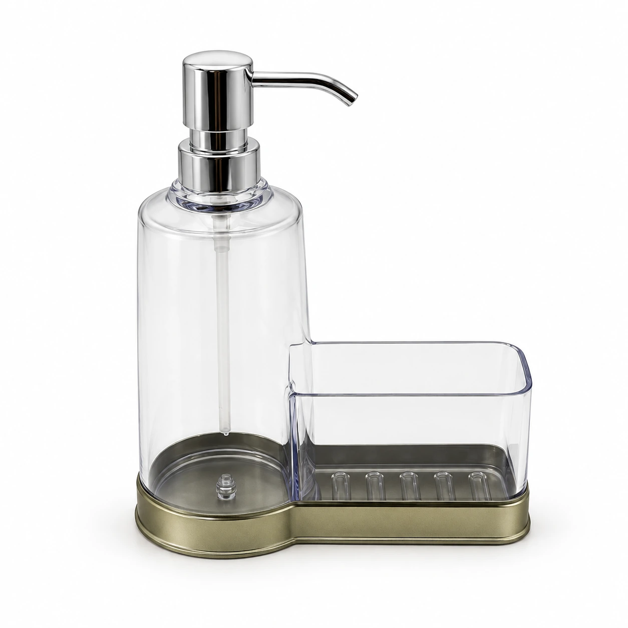 Soap Dispenser with Clear Sponge Holder
