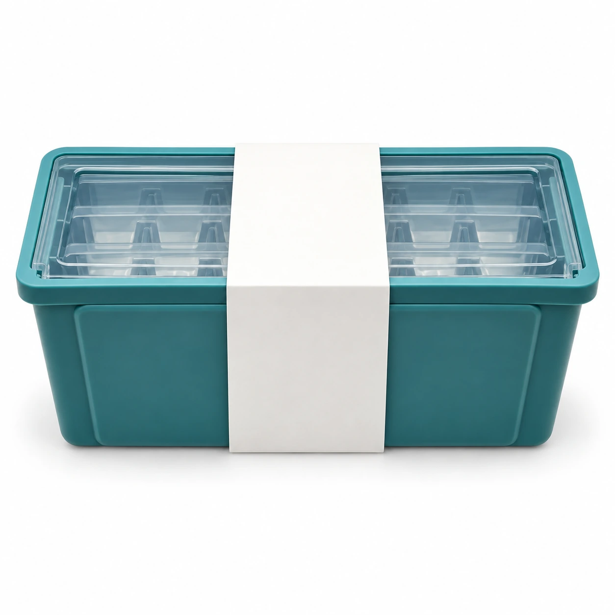 Ice Tray Storage Box with Scoop