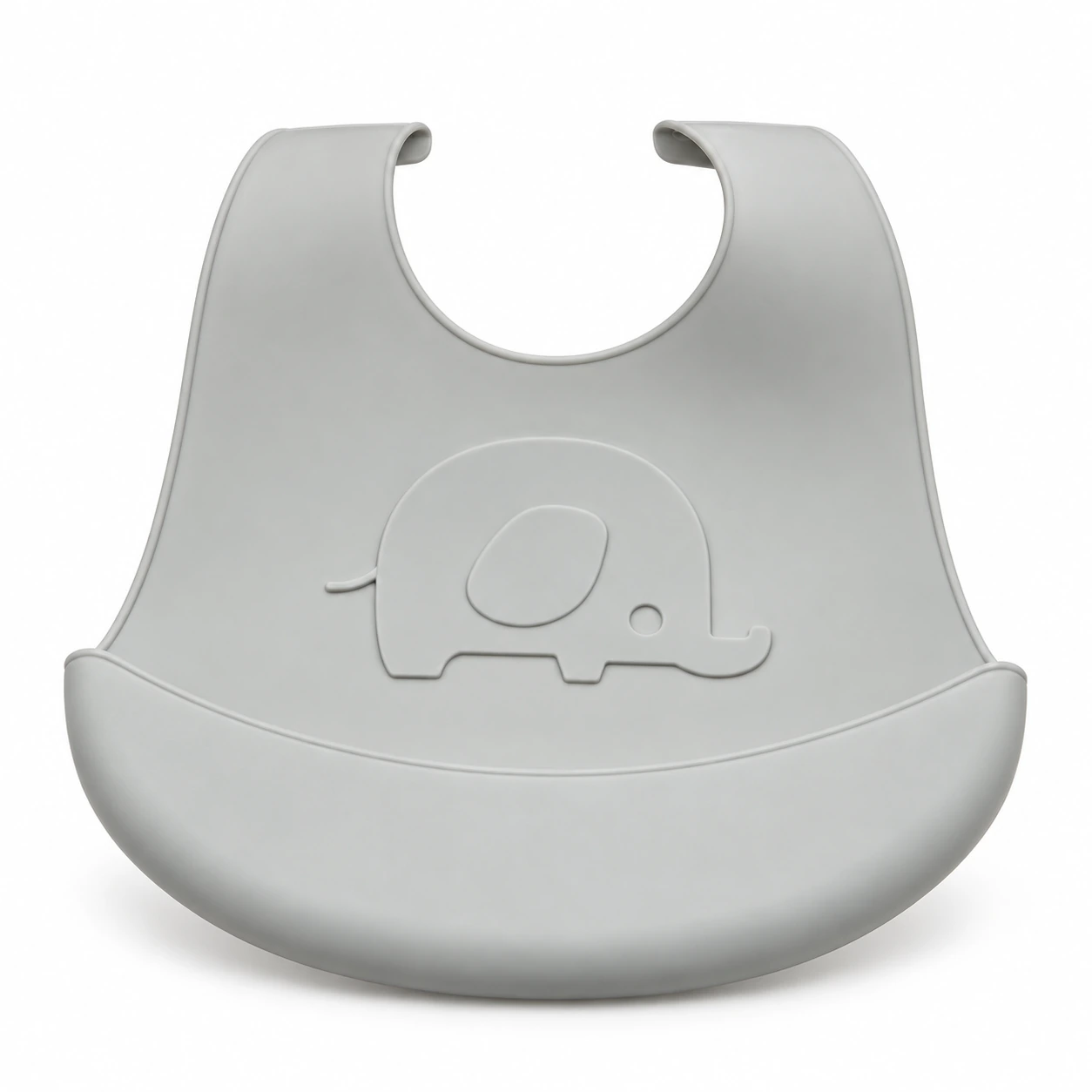 Silicone Bib with Elephant Motif