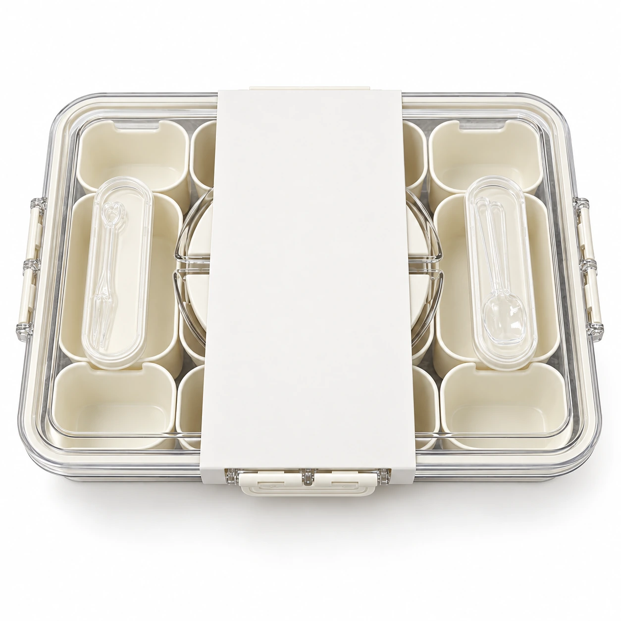 Eight-Compartment Divided Snack Carrier