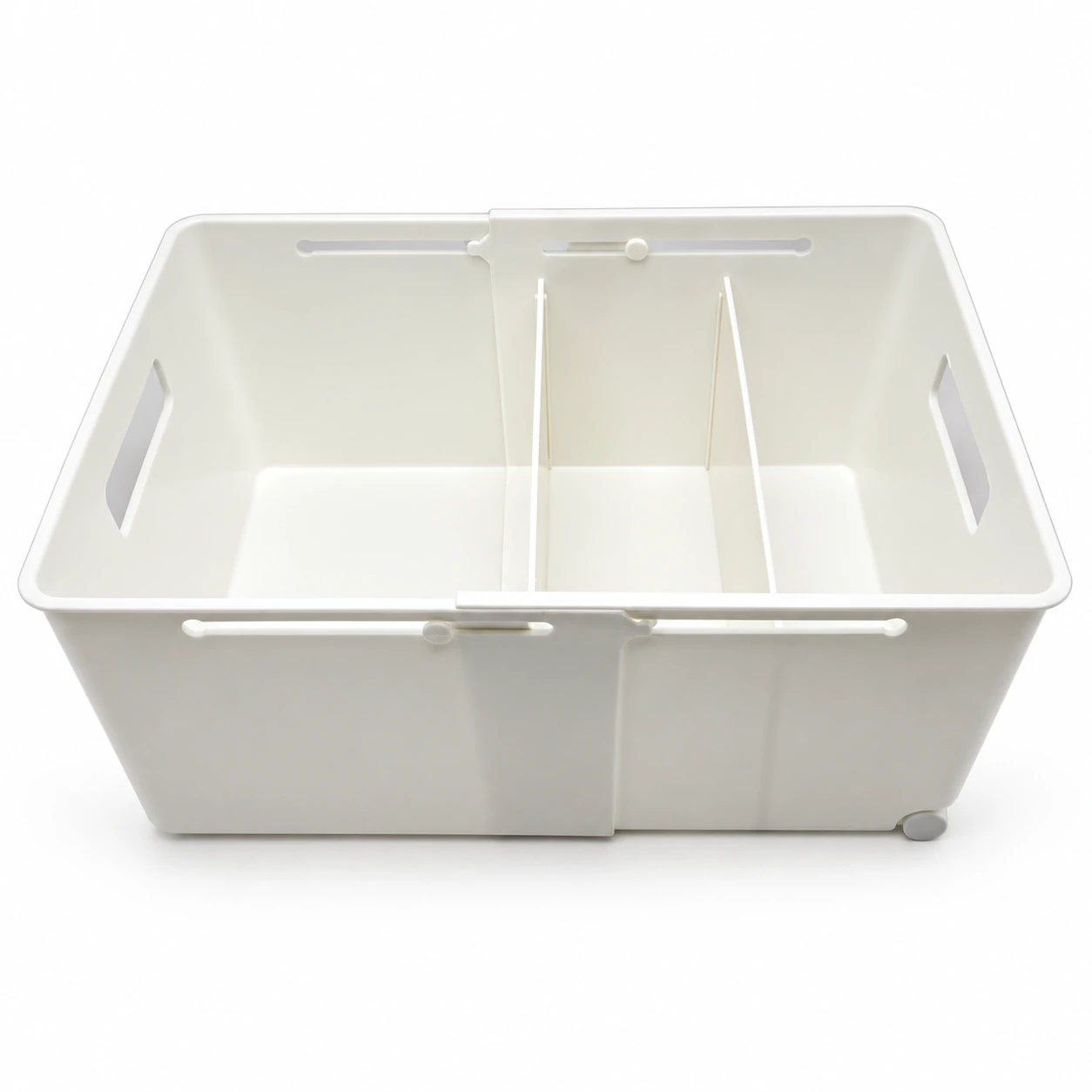Deep Expandable Divided Storage Bin
