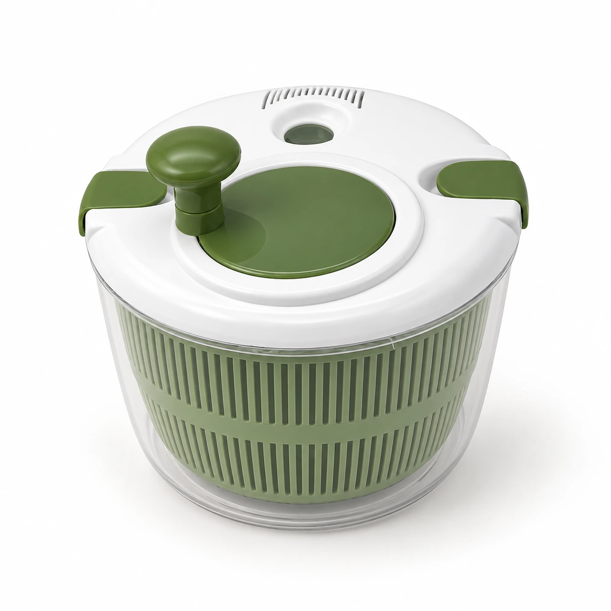 Manual Salad Spinner with Crank Lid