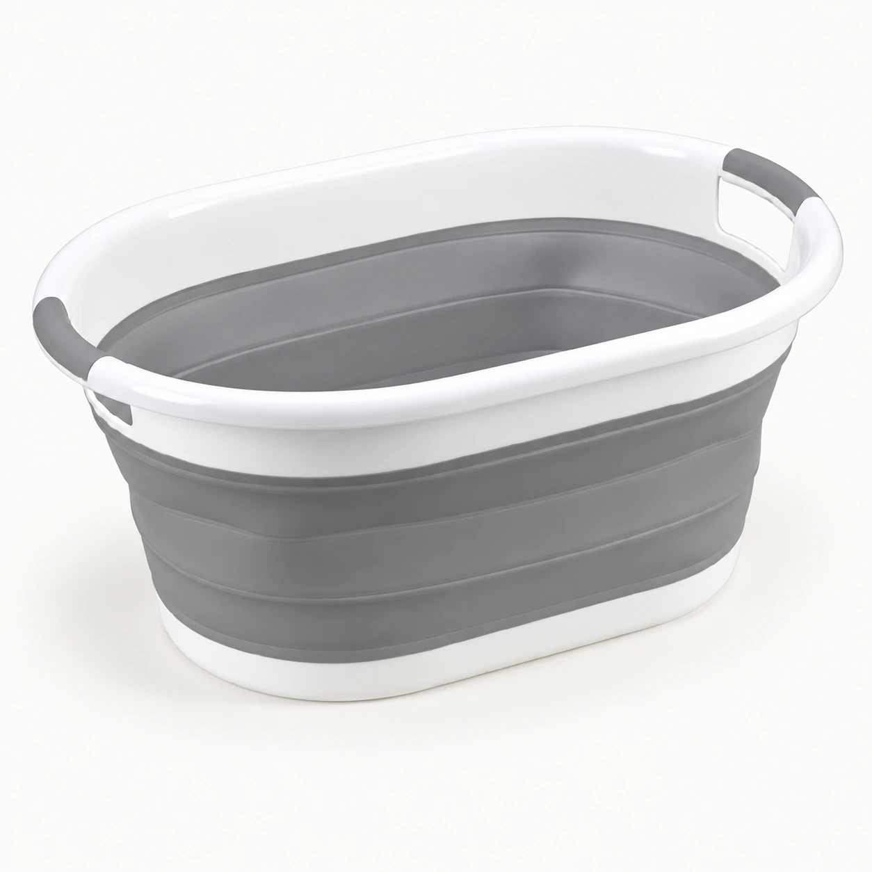 Large Oval Collapsible Laundry Basket