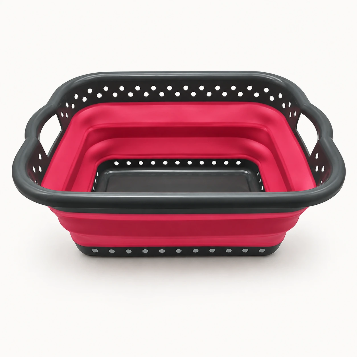 Raspberry Collapsible Laundry Basket