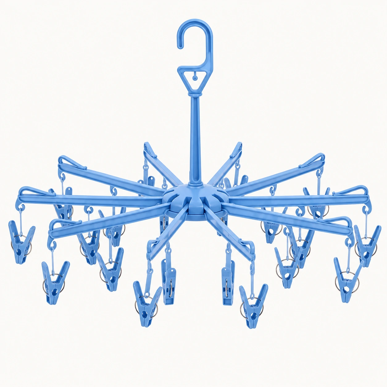 Umbrella-Style Clip Drying Rack