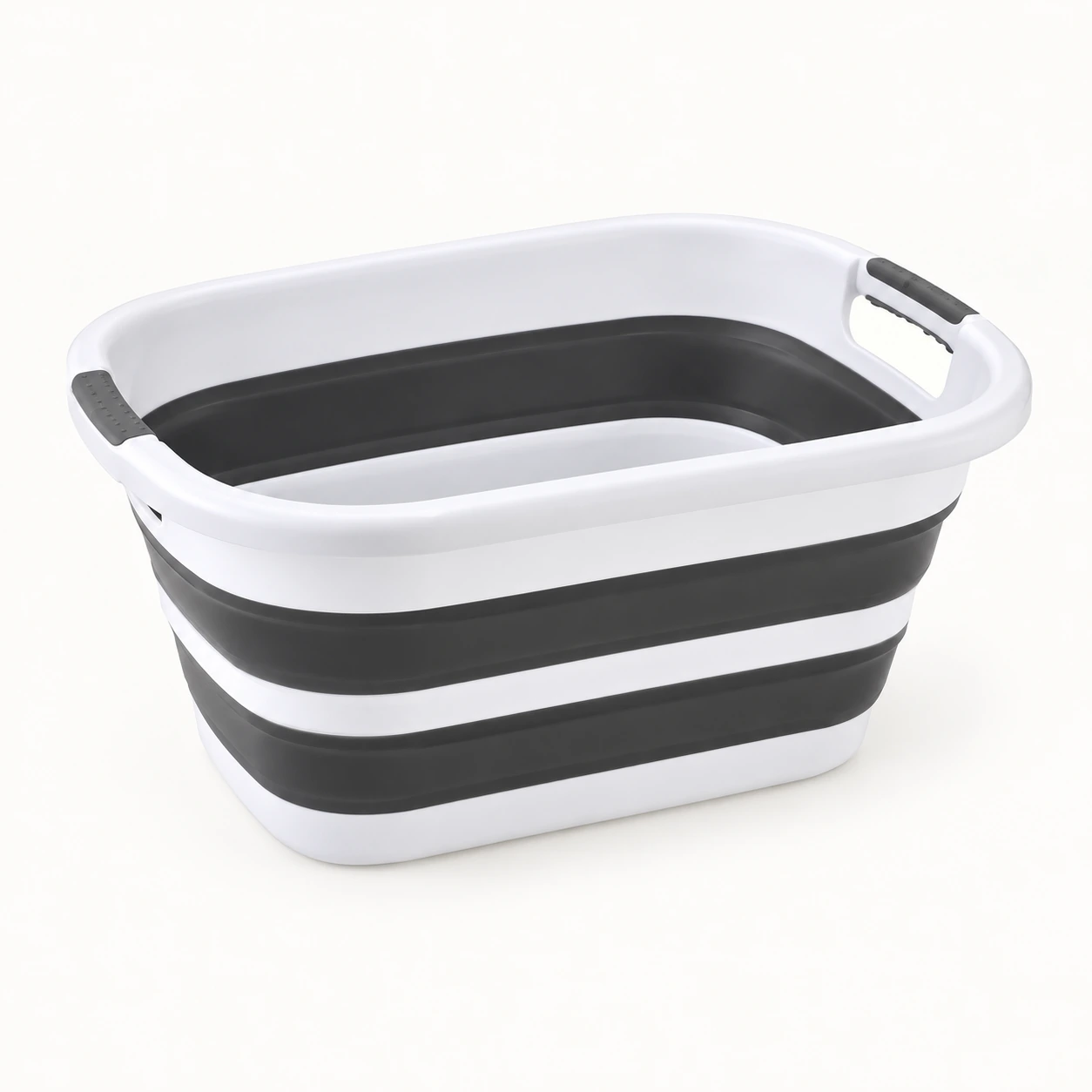 40L Collapsible Laundry Basket with Solid Rim