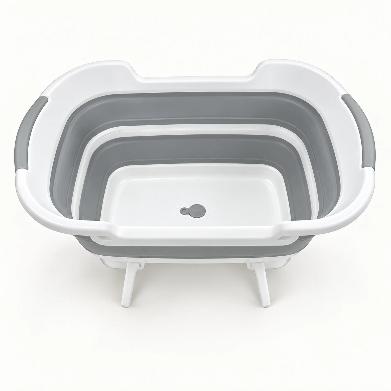 40L Laundry Basket with Stand and Drain Plug