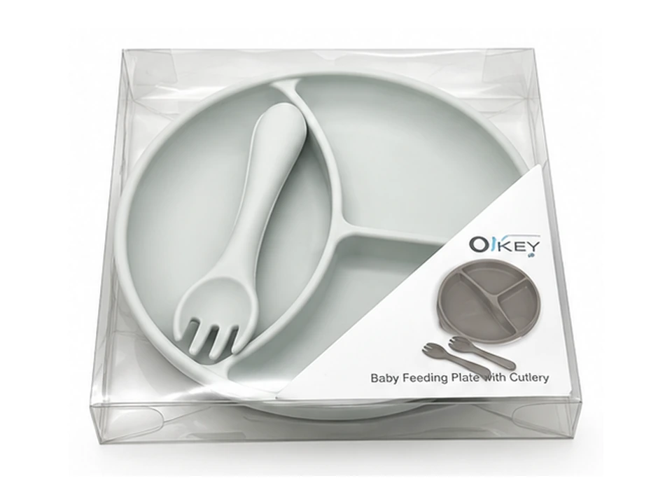 Divided Feeding Plate & Cutlery