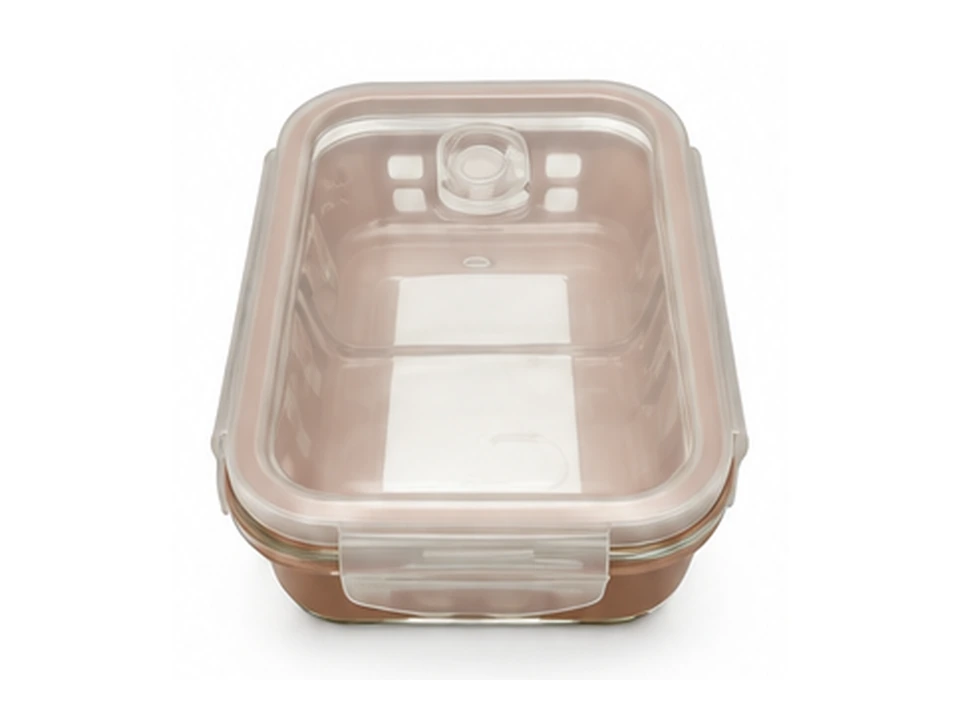 Glass Container With Basket