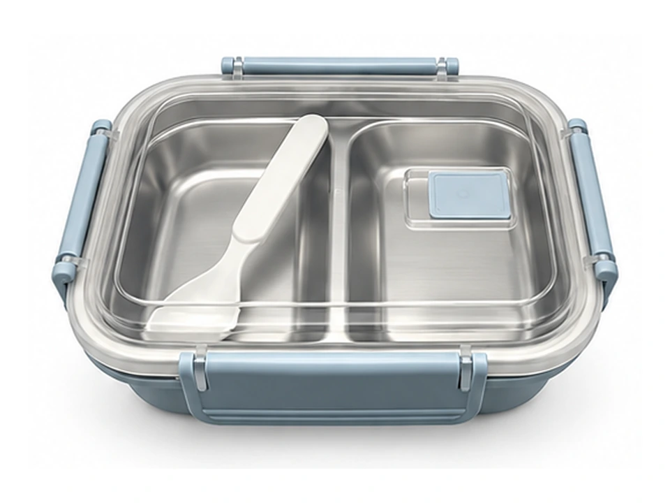 Divided Stainless Steel Lunch Box