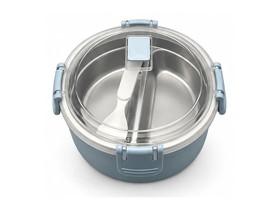 Round Stainless Steel Lunch Box