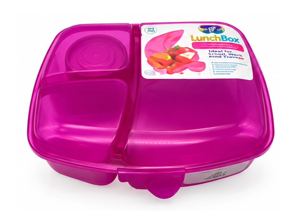 Divided Colour Lunch Box
